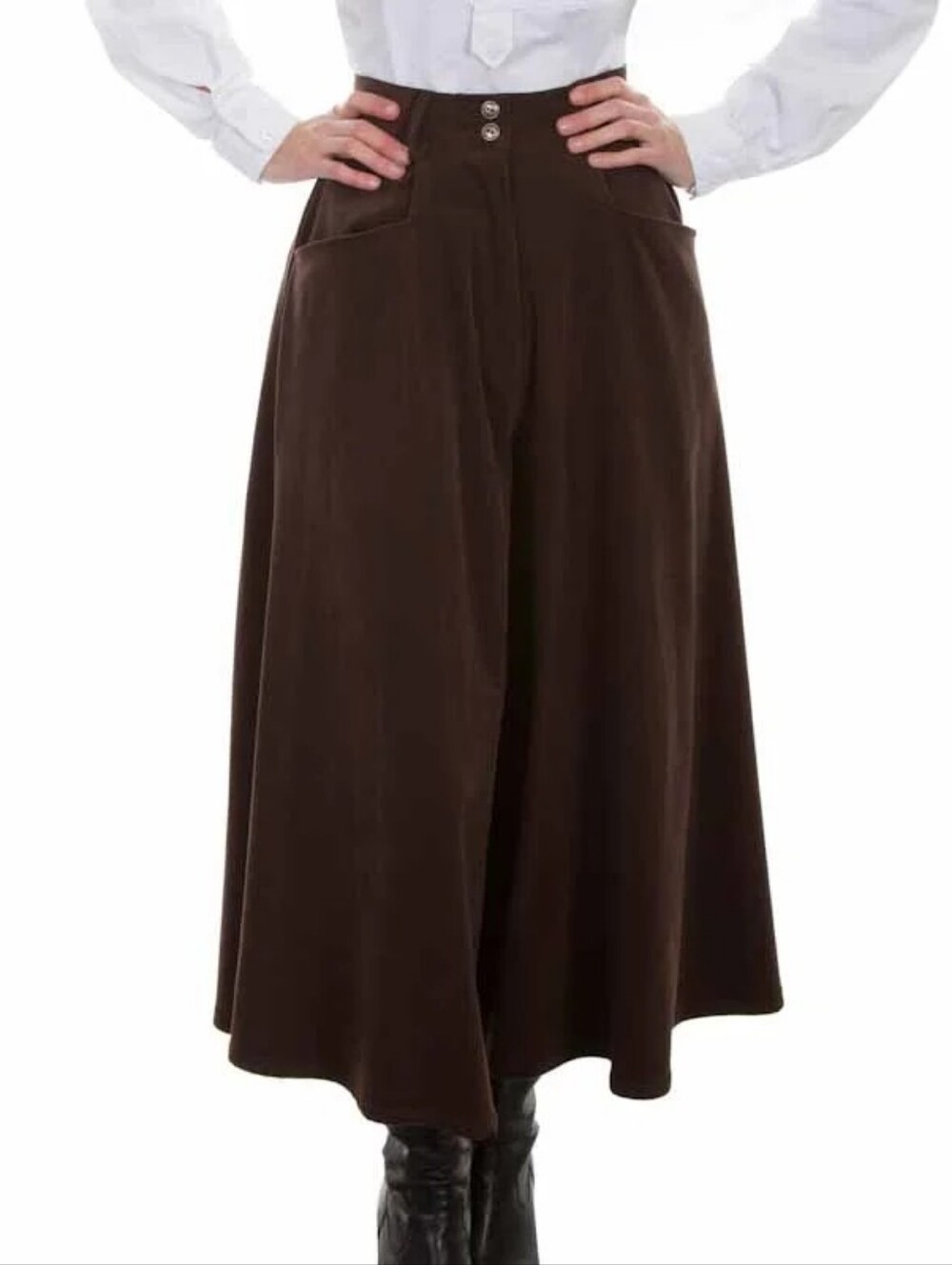 Scully Women’s Brown Sueded Split Skirt Riding Pants